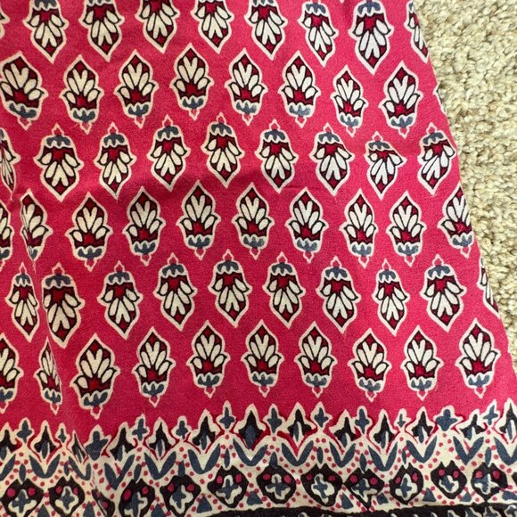 Faded Glory Tank Top Pink V-neck Patterned Light Weight Large - Picture 3 of 9